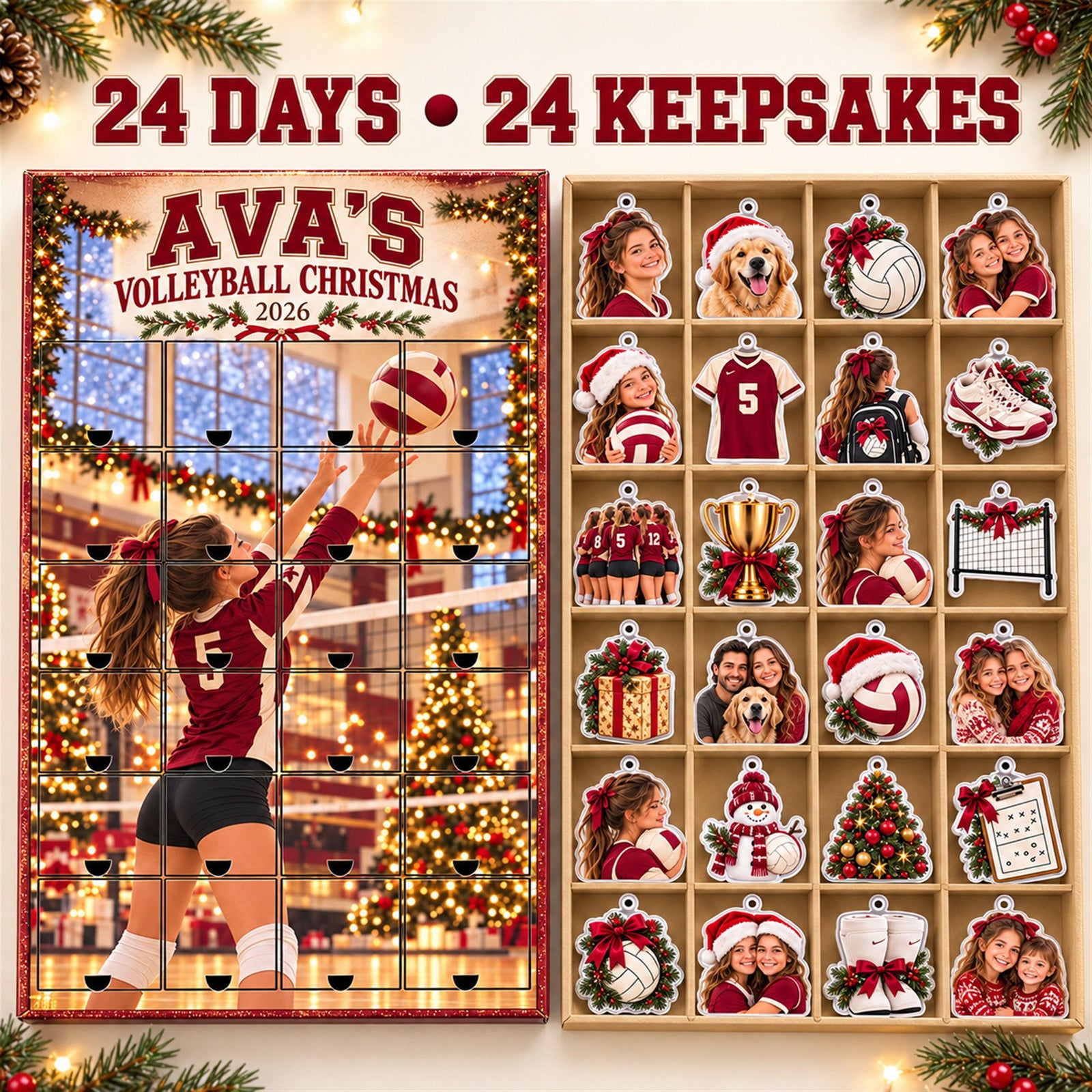 Personalized Volleyball Advent Calendar with 24 Custom Photo Acrylic Ornaments, Player Number Christmas Gift for Volleyball Family and Coach edbb2a37-9301-4fc1-ad6b-2aadcac21376-il_fullxfull.8648781163_iueo.jpg