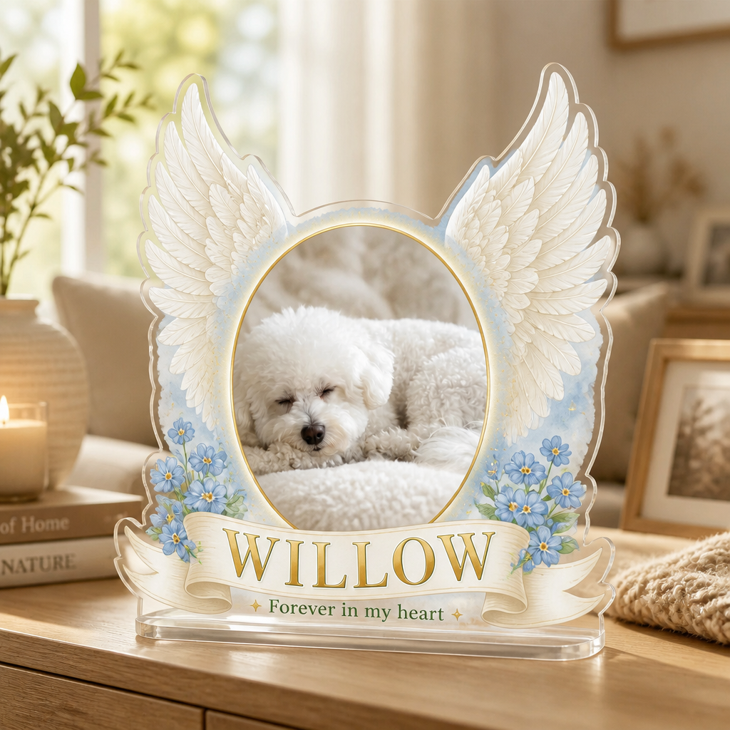 Angel Wings Pet Memorial Acrylic Plaque – Photo Upload - Personalized Acrylic Custom shape Standing 1 layer (FS) edd3a55a-78c2-4906-81b9-f656906f52eb.png