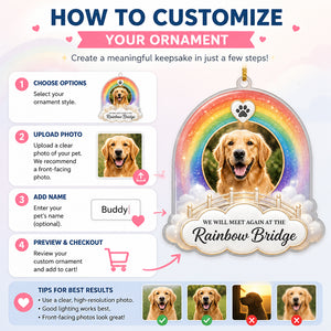 Rainbow Bridge Pet Memorial Photo Ornament - Personalized Shape Ornament edea8851-2b76-493c-b02d-9d4a151117b6.jpg