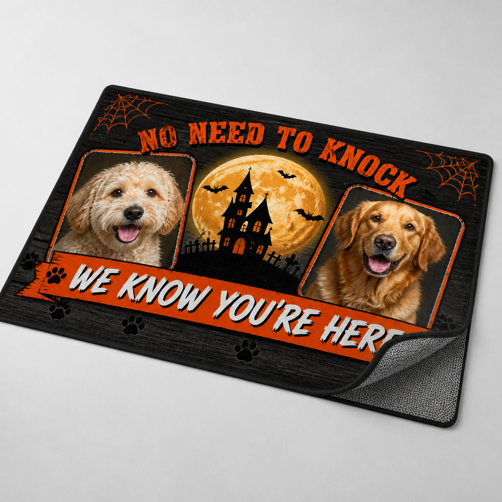 Halloween Pet Photo Doormat - No Need To Knock - Personalized Doormat ee1785ab-d679-432a-9a9b-5e5070cc9e29.jpg