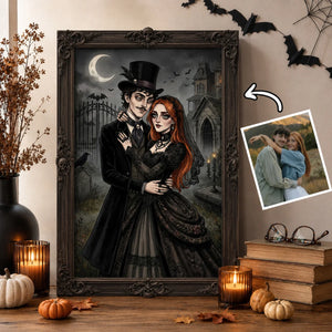 Custom Gothic Couple Portrait from Photo - Personalized Poster - Halloween Decor, Anniversary Gift for Her, for Him ee330555-dc14-4e5d-9240-e8ff596ee659-dfgdfgdfgdgfd-7-.webp