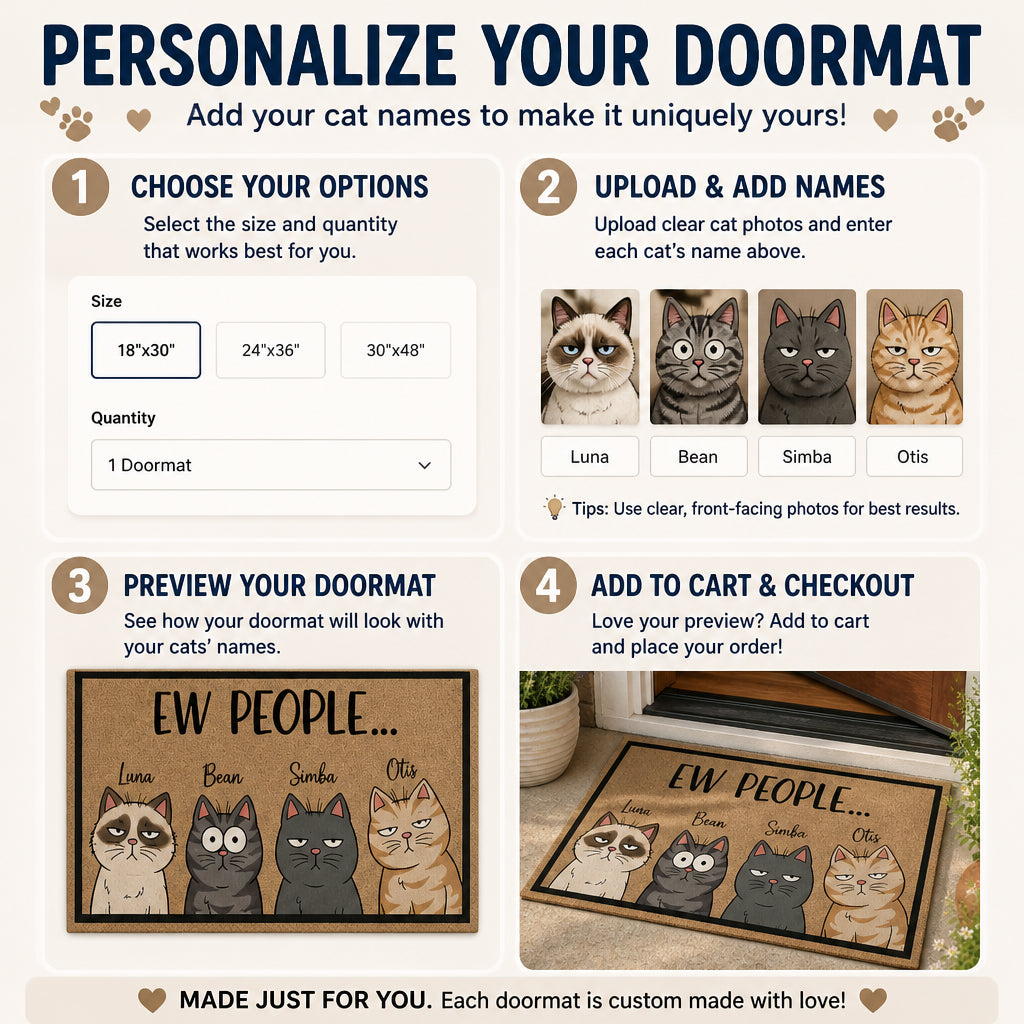 Ew People... Custom Cat Portrait Doormat - Personalized Doormat ee3e1651-fd73-428b-9d00-5c2fe5945fc3.jpg
