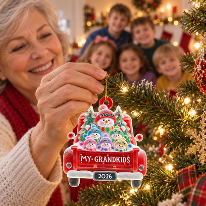 Grandmas Christmas Truck - Personalized Acrylic Ornament 3D Effect Ornament - Christmas Gift For Grandma ee44a895-d915-4449-8ef2-fc57c4a448e8-banner-4_converted.png