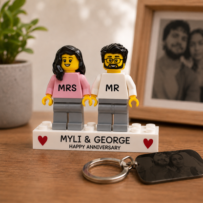 Personalized Mini Figure, Build Your Own Custom Character, Couple & Family Mini Figure, Unique Valentine's Day Gift for Him or Her