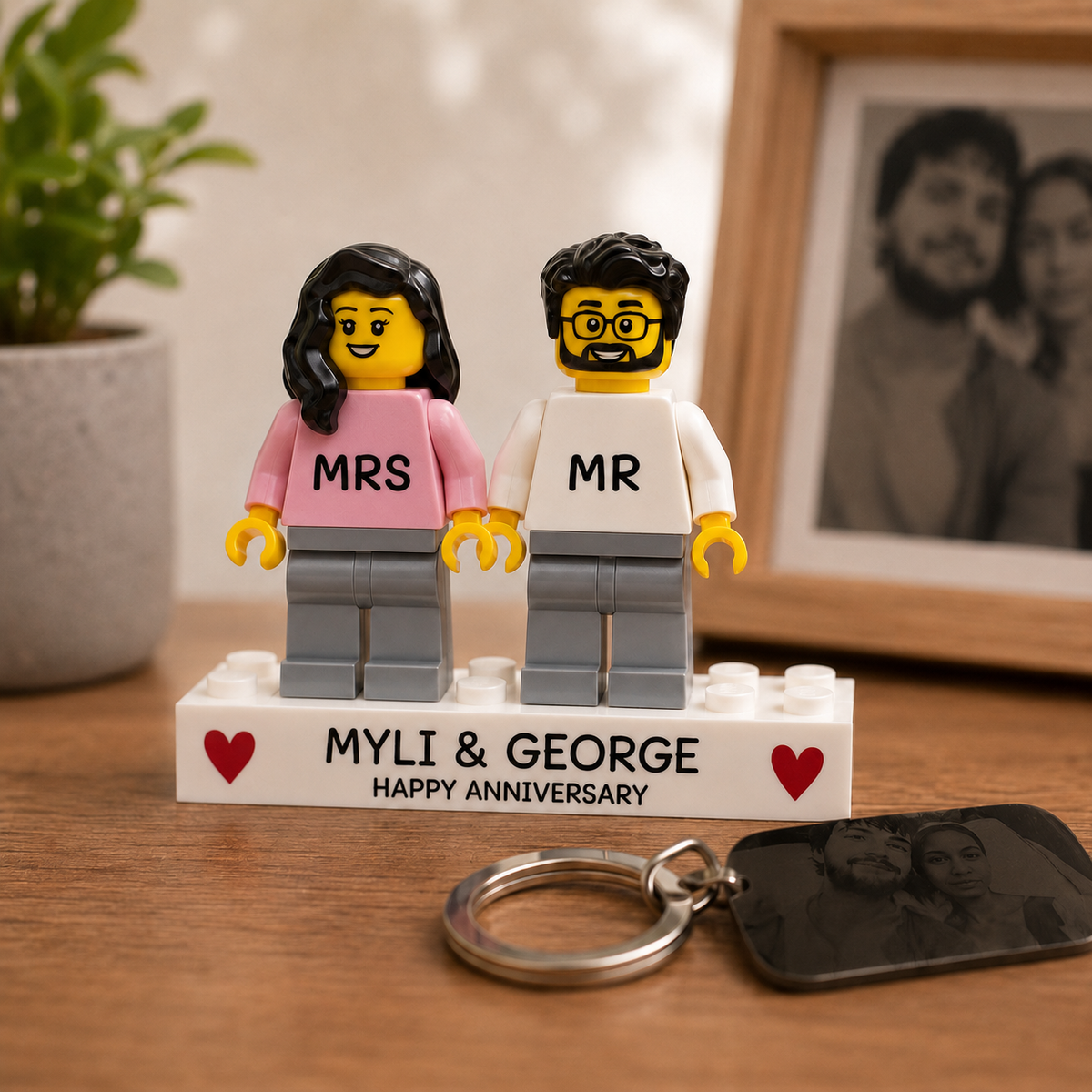 Personalized Mini Figure, Build Your Own Custom Character, Couple & Family Mini Figure, Unique Valentine's Day Gift for Him or Her