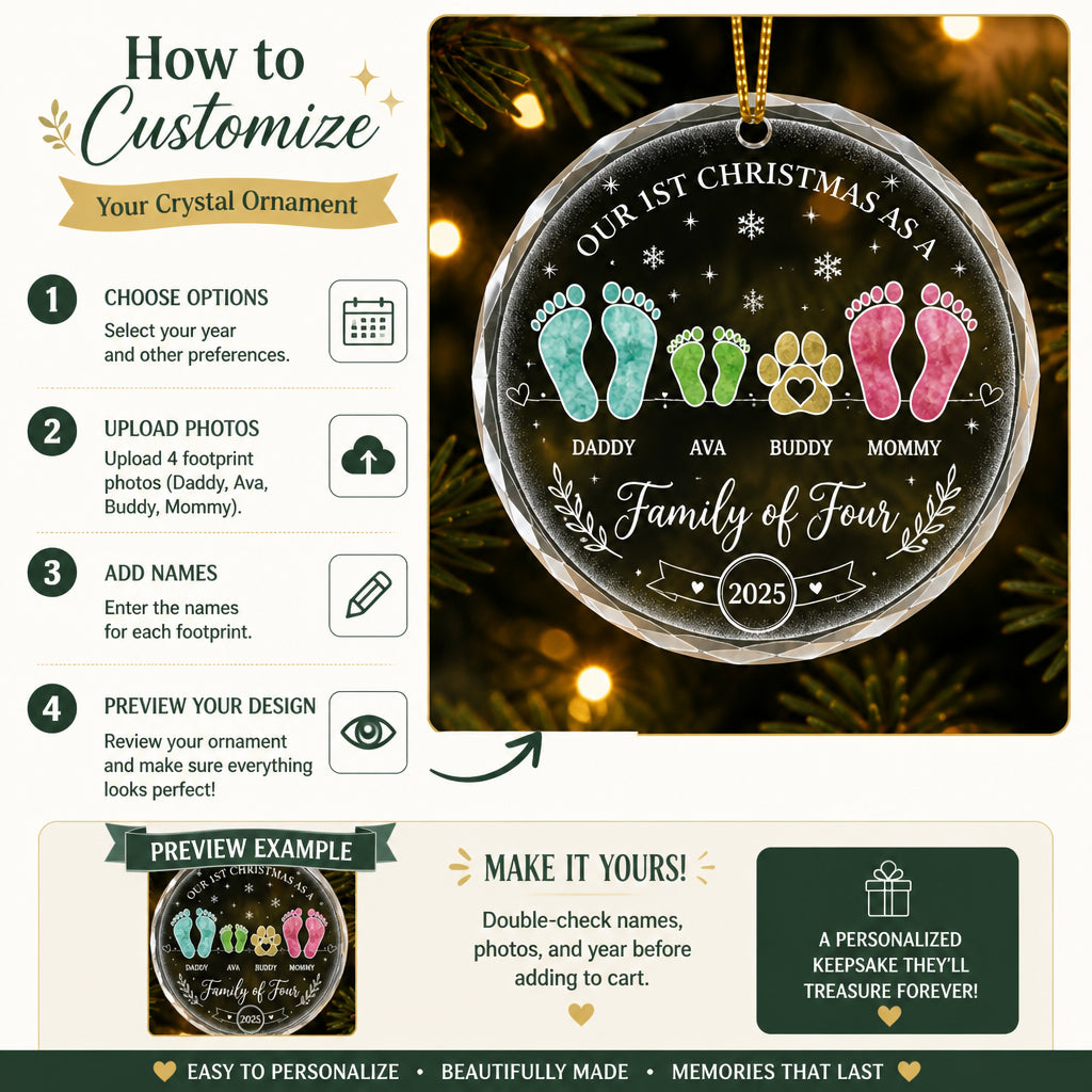 Our 1st Christmas as a Family of Four – Crystal Ornament (Personalized Names & Year) - Personalized Crystal Ornament eeb13a8e-20a7-4a9c-b7fb-9e7bbcd07ec8.jpg