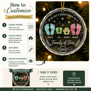 Our 1st Christmas as a Family of Four – Crystal Ornament (Personalized Names & Year) - Personalized Crystal Ornament eeb13a8e-20a7-4a9c-b7fb-9e7bbcd07ec8.jpg