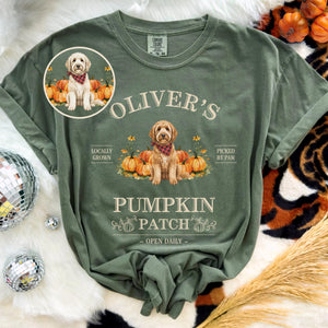 Goldendoodle Fall Shirt, Goldendoodle Tee, Halloween Dog T-Shirt, Custom Pumpkin Patch Tshirt, Dog Mom Gift, Fall Dogs, Goldendoodle Lover eeb65181-941b-47ed-b0ec-595179f2782f-1.jpg