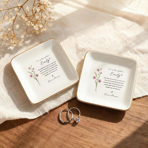 Daughter Ring Dish Personalized Ceramic Jewelry Tray Heart Dish Gift From Mom Floral Keepsake eebd30a7-5317-4d72-aa5f-5b4543fbb33b-3.jpg