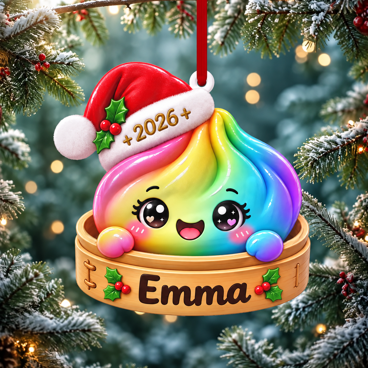 Personalized Squishy 3D Ornament, Custom Name Glitter Dumpling Ornament, Bamboo Steamer, Dumpling Lover Gift, Christmas Gift for Kids eec20f7b-1458-4275-bab6-7dc20df568a5-8f055e63-25d4-4545-ad65-619978ee3831.png