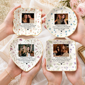 Personalized Photo Ring Dish: Bridesmaid Proposal Favors, Gift from Bride, Besties Sister Wedding Gift, MOH Trinket Tray, Bridal Party Gift eeca3d24-a8e5-440f-b8da-1694d23ae992-banner-3.png