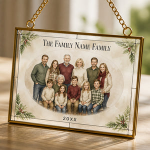 Custom Family Watercolor Portrait Suncatcher – Name & Year - Personalized Rectangle Stained Glass Suncatcher (PW) eecda36e-e333-4e3b-8d82-fb88602179a7.jpg