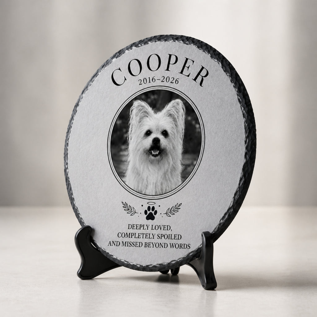 Slate Pet Memorial Stone – Photo, Name & Years - Personalized Slate Memorial Stone eed0ff21-a19d-4ac4-babe-d2c3f77f3e02.jpg