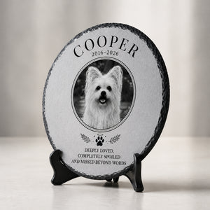 Slate Pet Memorial Stone – Photo, Name & Years - Personalized Slate Memorial Stone eed0ff21-a19d-4ac4-babe-d2c3f77f3e02.jpg