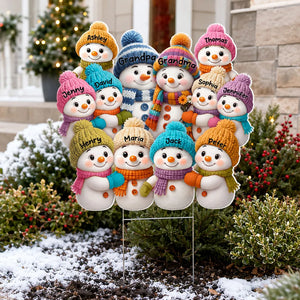 Christmas Snowman Grandpa Grandma Grandparents Grandkids - Personalized Yard Sign - Christmas Decor For Grandparents eed1c648-12f6-4027-9d74-6dbe0ece3b35-5.webp