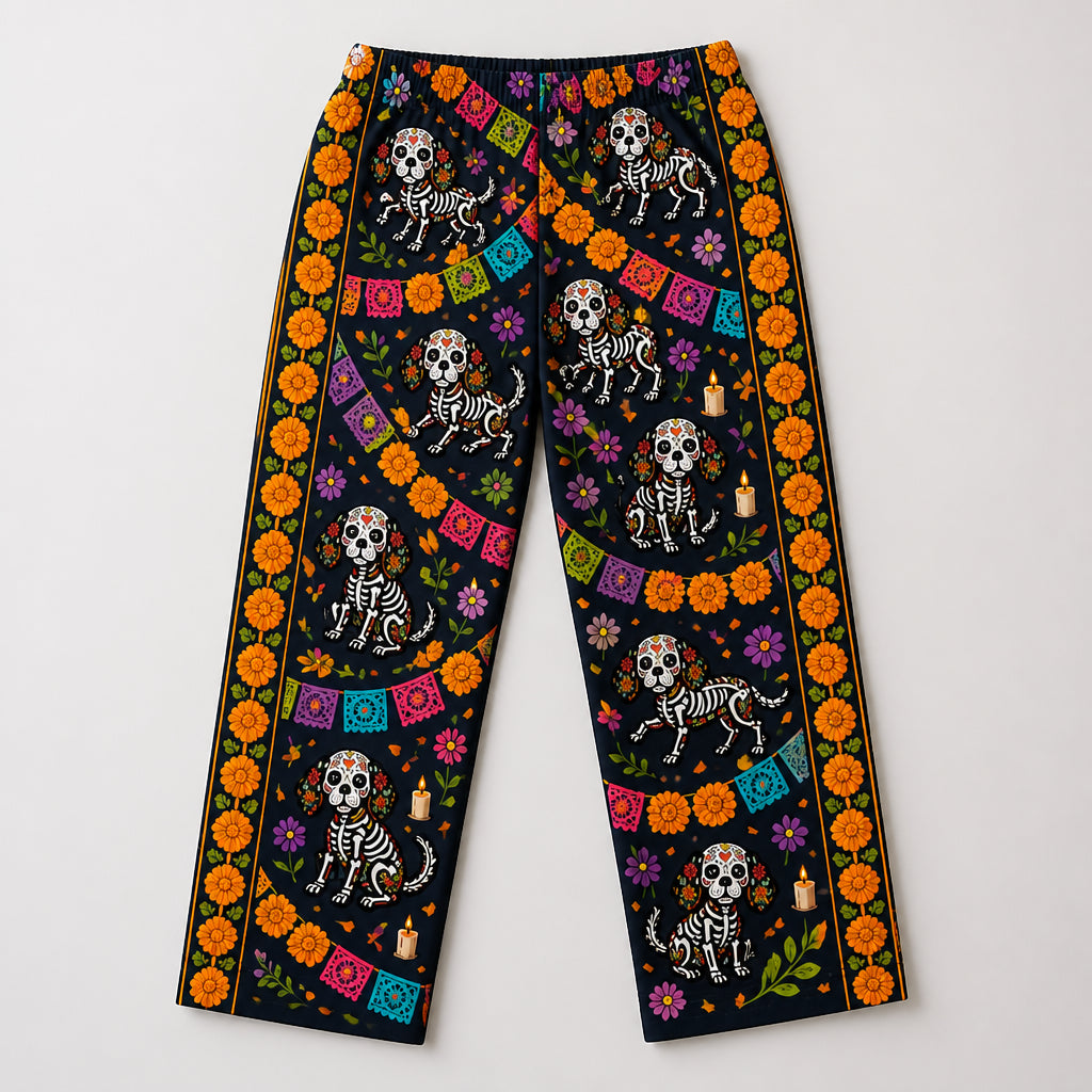 Day of the Dead Sugar-Skull Dogs Sweatpants - Sweatpants eed4f84c-47ea-4b6f-88ff-ad87a3eb7320.jpg