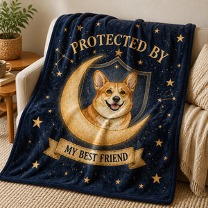 Protected By My Guardian — Custom Pet Portrait Blanket - Personalized Blanket eee35b4c-cbfb-4d08-a4a0-2a83fdbdf9b2.jpg