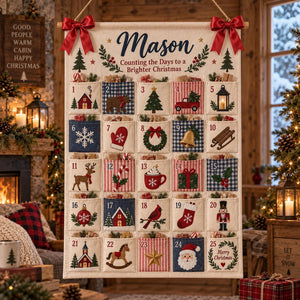 Personalized Fabric Advent Calendar, 25-Pocket Fabric Countdown Organizer, Kids Advent Calendar, Reusable Wall Hanging, Christmas Decor ef1e39c0-ca44-4031-9c63-be4d8297945e-il_1588xN.8602532657_a6nh.jpg