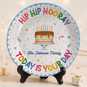 Personalized Birthday Plate, Custom Family Name Celebration Plate, Kids Birthday Keepsake Gift, Last Name Birthday Tradition Plate ef35ed5b-508e-42f0-9f74-6b53b66ab1ed-9.jpg