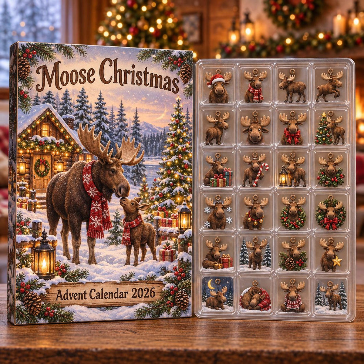 Personalized Moose Advent Calendar 2026, Woodland Christmas Countdown, Custom Name Moose Lover Gift, Rustic Cabin Holiday Decor ef4b291c-2d24-40e5-a6df-cf9bd449f567-il_1588xN.8557441285_onhu.jpg
