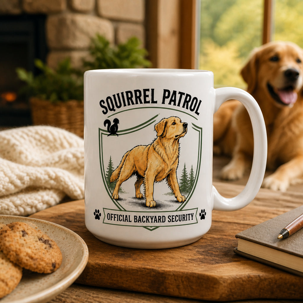 Squirrel Patrol Custom Pet Portrait Mug - Personalized Mug ef507314-1156-41ee-b97a-126fa37ab54f.jpg