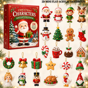 Christmas Characters Advent Calendar 2026 - 24-Day Festive Countdown, Acrylic Charms Blind Box - Gift For Family & Friends ef649644-d0be-4fea-b9d8-ced85cc4e398-santa-text.png