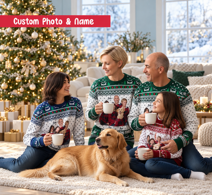Personalized Family Photo Christmas Party Sweater ,Custom Name & Photo Ugly Xmas Sweater, Matching Holiday Outfit for Family and Friends efbb4434-1df2-4824-bd45-7b0d379b8848-Gia-nh-m-c-o-len-Gi-ng-sinh.png
