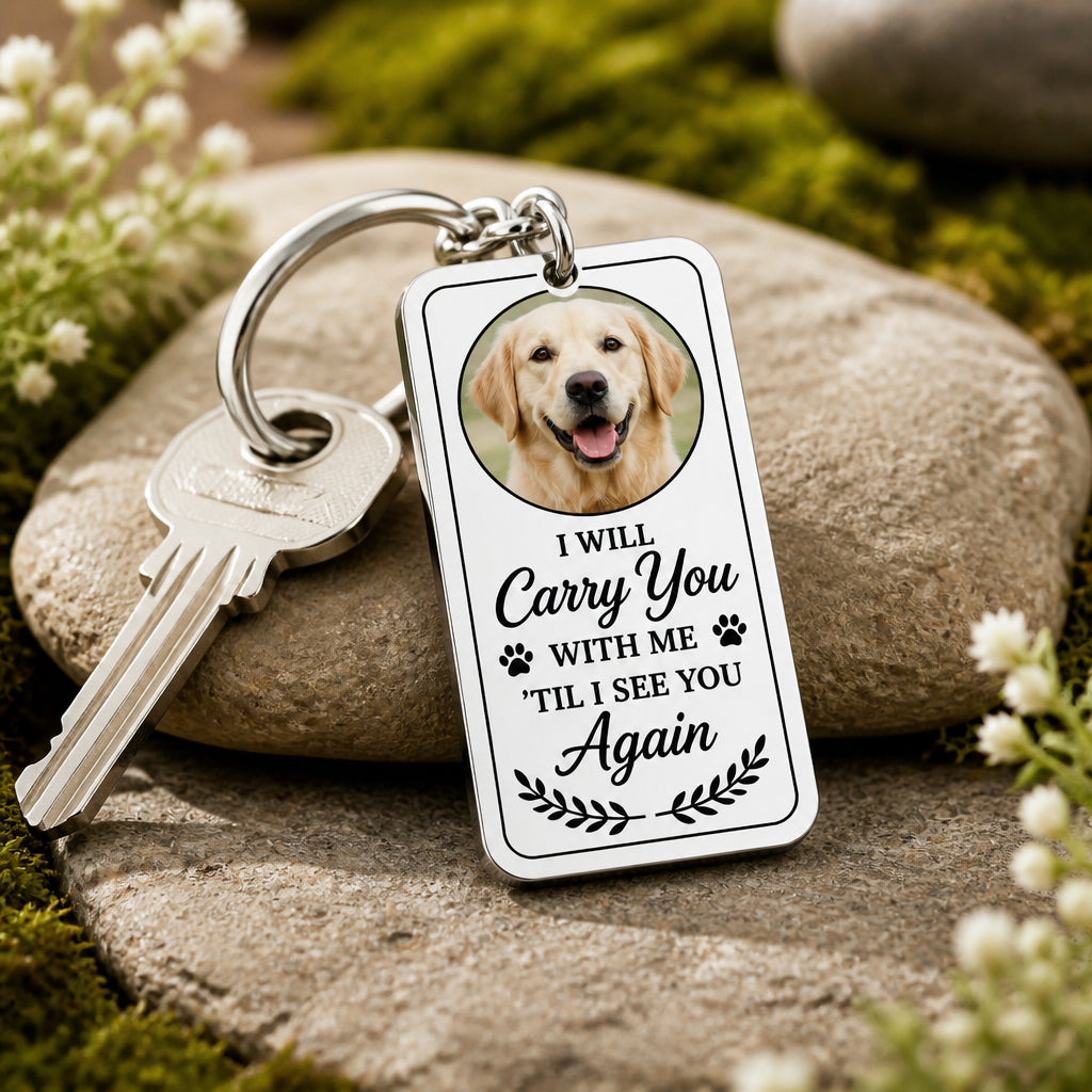 Pet Memorial Photo Keychain – Carry You With Me - Personalized Color Printed Stainless Steel Keychain efc3e7b1-738c-46a1-bb57-d627c8b9fdba.jpg