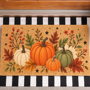 Fall Pumpkin Doormat, Autumn Door Mat, Harvest Welcome Mat, Pumpkin Front Porch Decor, Thanksgiving Doormat, Fall Outdoor Entryway Mat efd10f41-7669-470a-bf61-078b6a91a00c-1.png