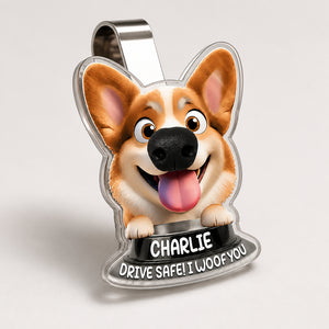 Custom Pet Cartoon Car Visor Clip — Drive Safe! I Woof You - Personalized Car Visor Clip efd5ee04-387c-4e03-9f5c-43c2e42ae4f1.jpg