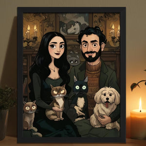 Custom Gothic Couple Portrait Poster, Valentines Day Wall Art, Anniversary Illustration, Newlywed Christmas Gift [Max 6 People and Pets] efd8ea3a-bf2c-47f0-acd8-909bcb095f82-trtytyui-1-.jpg