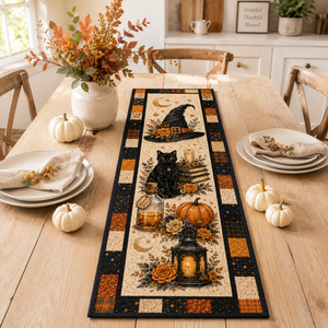 Witchy Halloween Quilted Table Runner, Black Cat Witch Hat & Pumpkin Patchwork Runner, Gothic Fall Table Decor efe9bc52-dddf-46d8-ad72-e3a6cccdb89c-Image-Aug-13-2026-01_39_52-PM-1-.png
