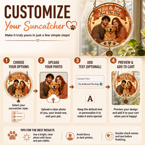 You & Me And The Dog – Custom Couple & Pet Portrait Campfire Mug - Personalized 1 Layered Suncatcher with Charm effb9a0e-2e6a-4427-b7bc-6a46877f326e.jpg