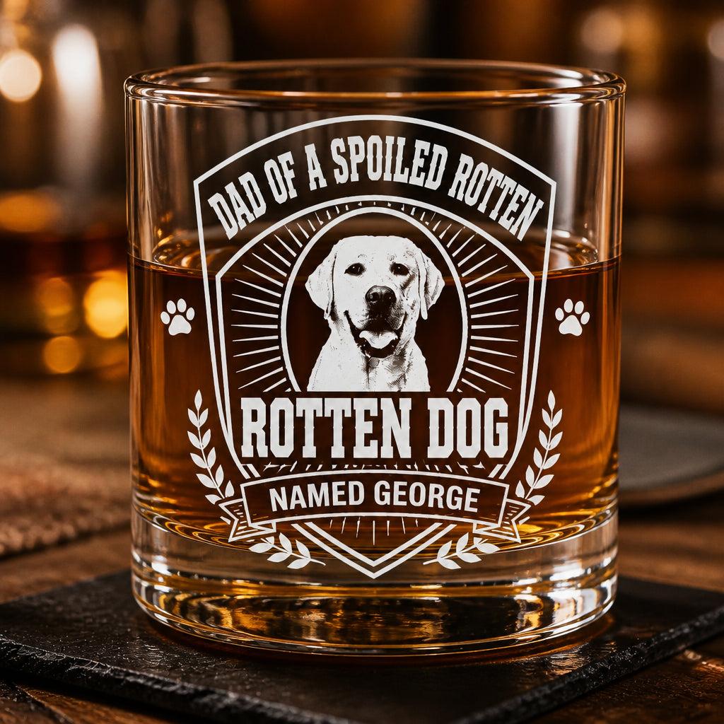 Rotten Dog Dad Whiskey Glass – Custom Pet Photo & Name - Personalized Whiskey Glass effe3cd8-7b4e-479f-a40a-8a9ccb1655db.jpg