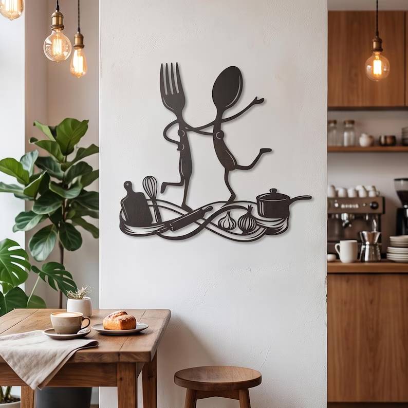 Fork Spoon Metal Wall Decor, Dancing Cutlery Kitchen Art, Playful Utensil Hanging, Dining Room Accent, Fun Chef Gift f009e687-2fce-4d4a-99b4-59c21a95287f-eytrt-3-.jpg