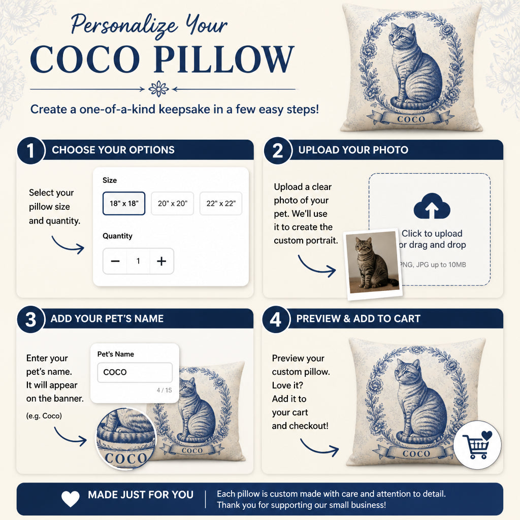 Toile Cat Cameo Personalized Pillow - Personalized Pillow f00e3f95-9465-4f3a-8ae1-0e5ee4f47e01.jpg