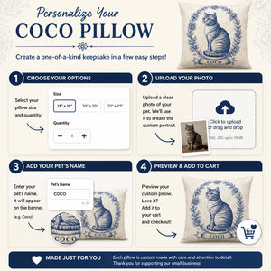 Toile Cat Cameo Personalized Pillow - Personalized Pillow f00e3f95-9465-4f3a-8ae1-0e5ee4f47e01.jpg