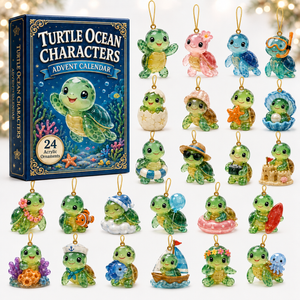 Turtle Ocean Characters Advent Calendar 2026 - 24-Day Festive Countdown, Acrylic Charms Blind Box - Gift For Animal Lovers f04b32d9-8c47-468e-8dcd-3ac8b685d7f0-turtle-ocean-box-charms.png