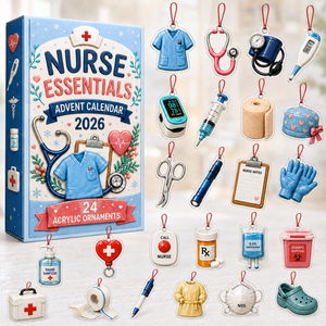 Nurse Essentials Advent Calendar 2026 - 24-Day Festive Countdown, Acrylic Charms Blind Box - Gift For Nurses f050dcab-f12c-4749-a4c8-5bd673b11668-box-charms-nurse.png