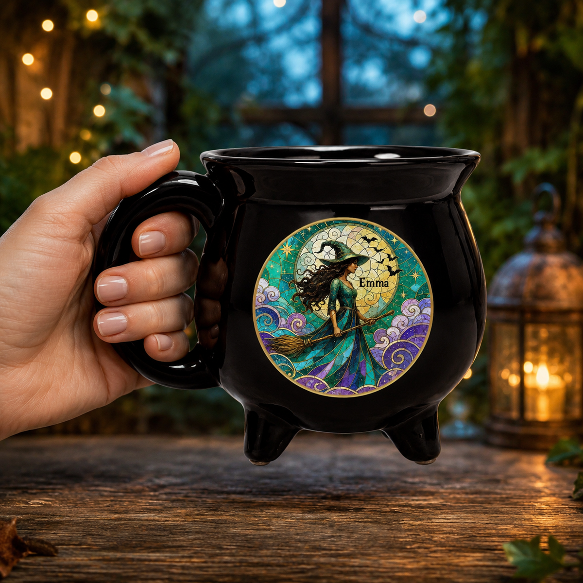 Personalized Witch Cauldron Mug – Stained Glass Moon and Broom Design f075b44e-eefc-4bbe-875f-95ab0a821787-banner-2.png