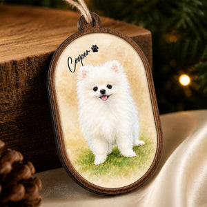 Custom Watercolor Pet Portrait Wood Ornament – Name & Paw - Personalized 3-Layered Wood Ornament f0a130b5-a217-49f8-8bb7-7fdcfc6edfcf.jpg