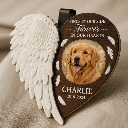 Pet Memorial Angel Wing Visor Clip – Forever in Our Hearts - Personalized Wooden Car Visor Clip 2 Layer f0c9cc96-8513-4155-af1a-7ed09093b1fb.jpg
