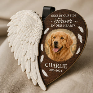 Pet Memorial Angel Wing Visor Clip – Forever in Our Hearts - Personalized Wooden Car Visor Clip 2 Layer f0c9cc96-8513-4155-af1a-7ed09093b1fb.jpg