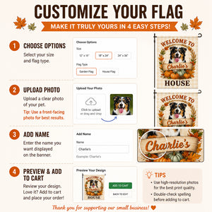 Autumn Pet Welcome Garden Flag — Photo + Name - Personalized Family Flag f0d1b663-b68f-4a95-990c-1219a667e14f.jpg