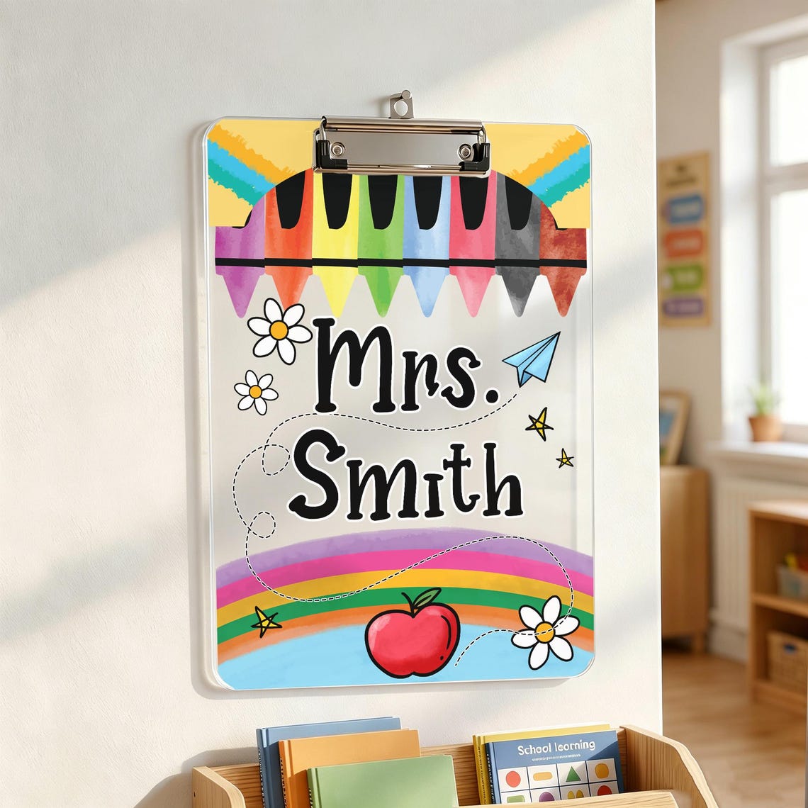 Custom Teacher Name Clipboard,Teacher Appreciation Gift,Personalized School Pencil Board,Classroom Decor,Back to School Gift from Students f0e0ade5-db4f-4008-918f-dd017f3af242-2.jpg