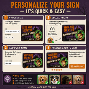 Halloween Beware of the Dog Metal Sign – Custom Pet Name - Personalized Metal Sign f0f334a7-41ab-44f0-8d99-7d571a87a540.jpg