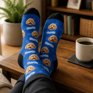Custom Pet Face + Name Pattern Crew Socks - Personalized Socks - All over printed f0f916d1-e678-45ef-b9ce-6df44bdf9763.jpg