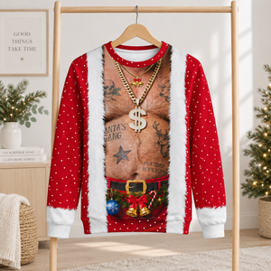 3D Realistic Hairy Santa Sweatshirt, Funny Santa Body Sweater, Christmas Gift For Husband, Hims, Holiday Party Top f1220cd0-6cce-4bb1-a73d-3af0a05419a9-185.png