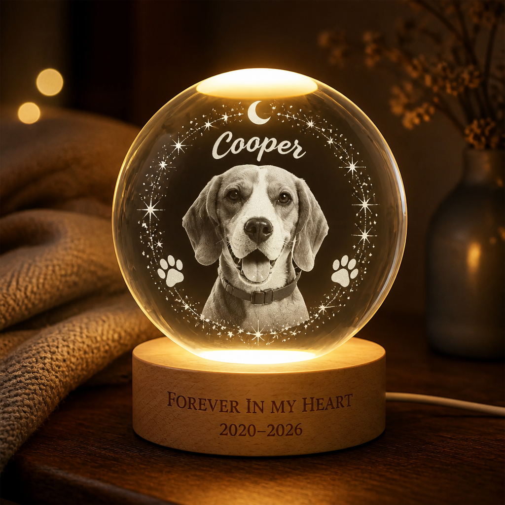 Pet Memorial Crystal Ball LED Light – Forever in My Heart (Photo + Name + Years) - Personalized Crystal Ball LED Night Light f13e86e9-10ec-41b8-8811-f9fe2132ec17.png