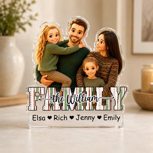 Family Personalized Photo and Name - Custom Shaped Acrylic Plaque - Home Decor f16b2d54-6957-4765-9cf3-8799b25723f3-4.jpg
